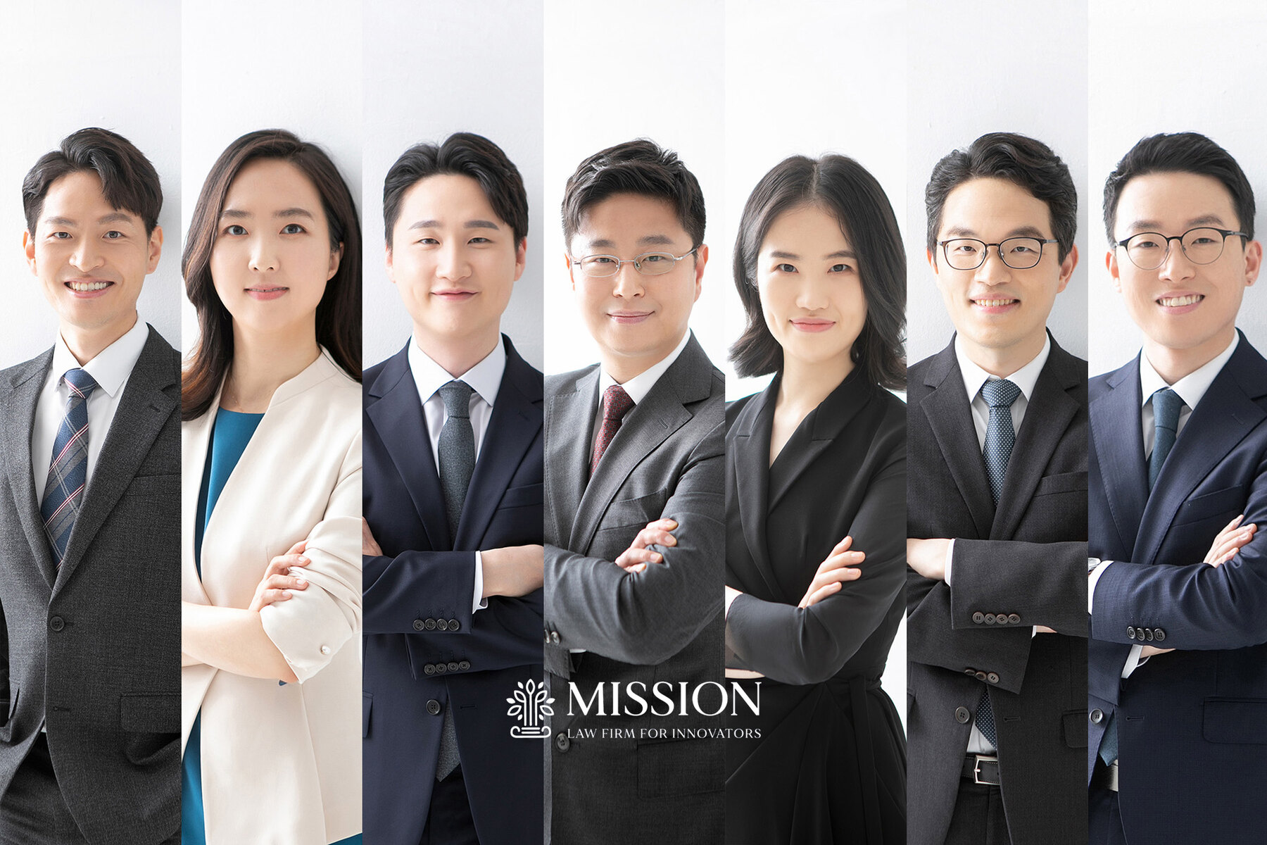 비즈니스 단체 촬영 예시